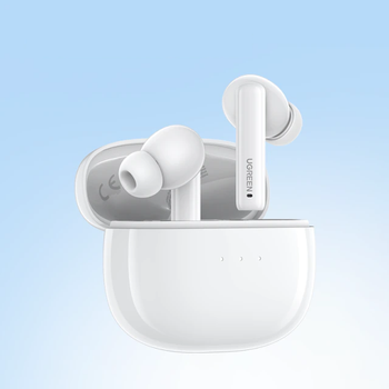 Беспроводные Bluetooth наушники с двойным микрофоном Ugreen HiTune T3 ANC TWS Bluetooth 5.2 White (WS106)