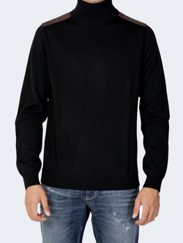 Sweter z golfem męski ciepły Antony Morato MMSW01328YA400006-9005 XL Czarny (8052136312023)
