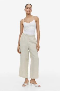 Брюки H&M L светло бежевый 26091145276