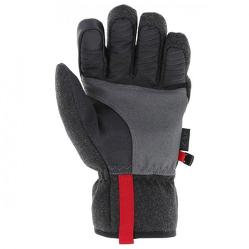 Зимние перчатки Mechanix с основой на теплом флисе с наружной водонепроницаемой и водоотталкиваемой тканью для активного отдыха черные с серым (Kali)