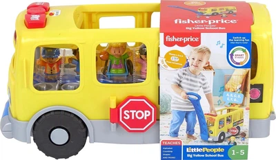 Большой детский школьный автобус Fisher-Price Little People Big Yellow School Bus