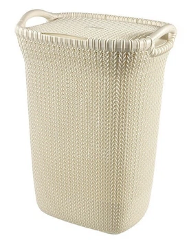 Корзина бельевая Curver Knit 57l кремовый