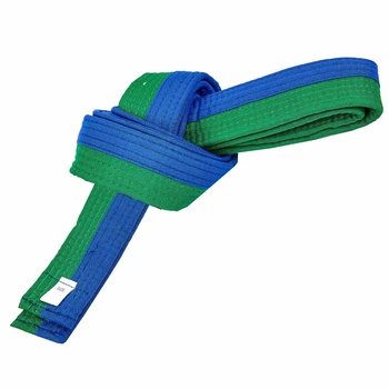 Пояс для кимоно двухцветный сине-зеленый Zelart 7257 длина 220см Blue-Green