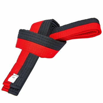 Пояс для кимоно двухцветный черно-красный Zelart 7259 длина 260см Black-Red