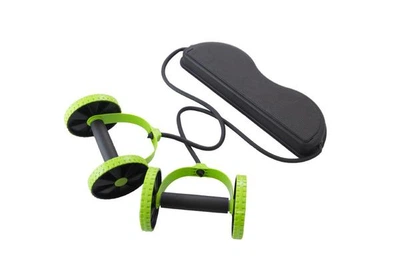 Тренажер для преса UKC RENOFLEX із двома гантелями Салатовий
