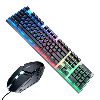 Клавиатура и мышь Hoco GM18 Luminous gaming keyboard and mouse set (Russian version)