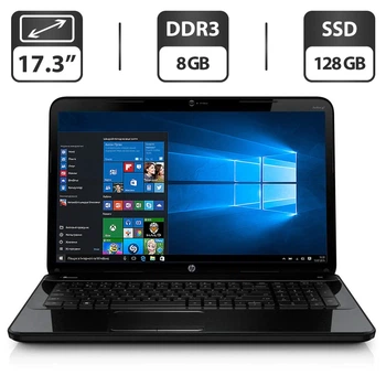Ноутбук HP Pavilion G7 / 17.3" (1366x768) TN / Intel Pentium B960 (2 ядра по 2.2 GHz) / 8 GB DDR3 / 128 GB SSD / Intel HD Graphics / WebCam / VGA б/у