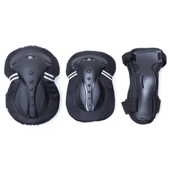 Захист налокітники+наколінники+зап’ястя Globber Adult XL чорний (553-120)
