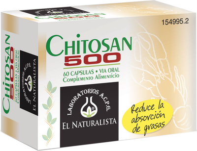 Suplement diety El Natural Chitosan 500 60 kapsułek (8410914320286)