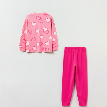 Piżama (longsleeve + spodnie) OVS 1821592 104 cm Pink (8056781581360)