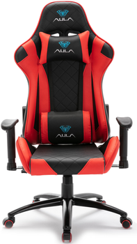 Кресло игровое Aula F1029 Gaming Chair Black+red (6948391286181)