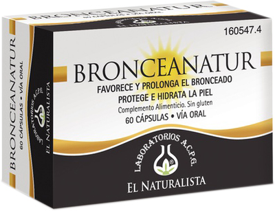 Дієтична добавка El Natural Bronceanatur 60 капсул (8410914320408)