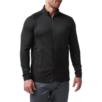 Куртка 5.11 Tactical флісова Stratos Full Zip (Black) XL