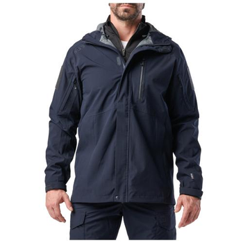 Куртка 5.11 Tactical штормова Force Rain Shell Jacket (Dark Navy) 2XL