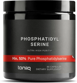Высокоочищенная форма фосфатидилсерина Toniiq Ultra High Purity Phosphatidylserine 90 капсул