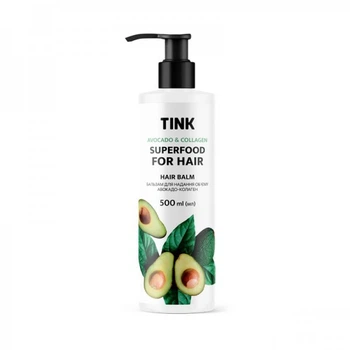 Бальзам Tink Hair Balm Авокадо и Коллаген для придания объема 500 мл (4823109406544)