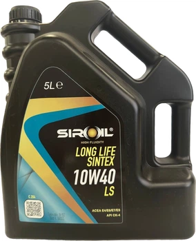 Моторное масло SIROIL Long Life Sintex 10W40 LS 5 л (СТ-00144924)