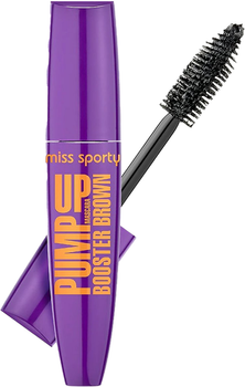 Tusz do rzęs wydłużająco-pogrubiający Miss Sporty Pump Up Booster 002 Brązowy 12 ml (3616303020712)