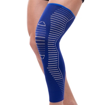 Бандаж эластичный удлинённый компрессионный на голень и колено Knee compression sleeve SIBOTE ST-7032 р-р L-XL 1шт