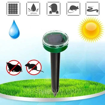 Ультразвуковий відлякувач від гризунів, кротів та змій Solar Rodent Repeller