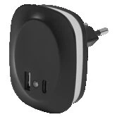 Ночник 12.5W 220V 9lm 3000K 58x70x60mm [4099854088551] Ledvance Lunetta Edge USB A&C