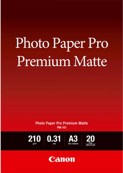 Papier fotograficzny Canon PM-101 A3 mat 20 arkuszy 210 g/m² (8657B006)