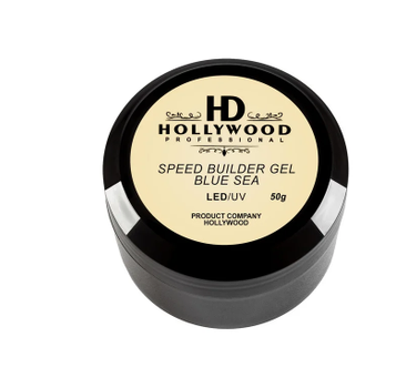Конструирующий гель Blue Sea Прозрачно-голубой HD Hollywood 50 мл