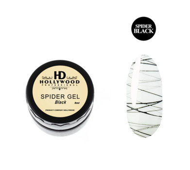Гель-паутинка HD Hollywood Spider Gel Black 8 мл