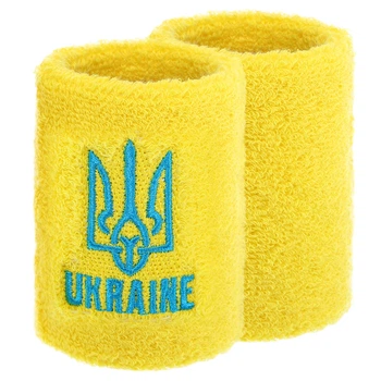 Напульсник спортивный махровый UKRAINE BC-9282 1шт Цвет: Желтый