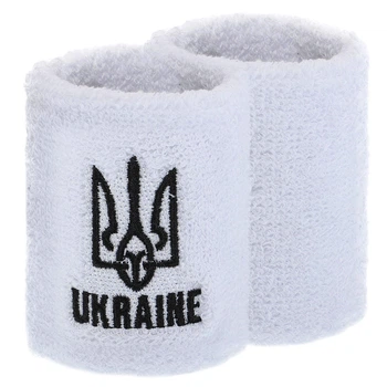 Напульсник спортивный махровый UKRAINE BC-9282 1шт Цвет: Белый