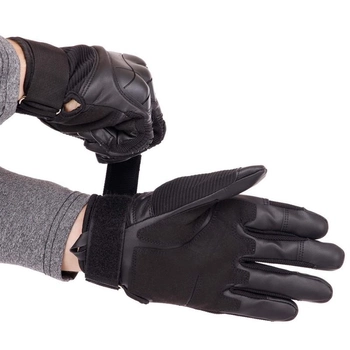 Перчатки тактичні із закритими пальцями SP-Sport BC-8797 Чорний розмір: M
