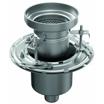 Двокорпусний mini трап Dm200с (вертикальним/горизонтальним) випуском DN50 ATT Inox Drain Dm200/50V2