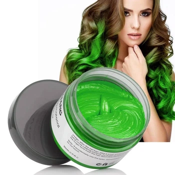 Временная краска-воск для волос Mofajang зелёная Green Цветной воск для волос 120 ml