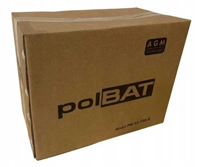 Тяговой Аккумулятор Глубокой Разрядки AGM 12V 50Ah polBAT