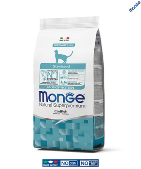 Сухой корм Monge Cat Sterilised с треской 1.5 кг (005531)