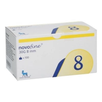 Голки інсулінові для шприц ручок Novofine Novo Nordisk Новофайн 8 мм 30G