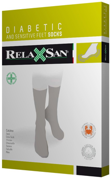 Диабетические носки Relaxsan Diabetic Crabyon без компрессии Размер 4, 41-43 Чёрные 560