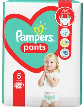 Підгузки-трусики Pampers Pants Розмір 5 (12-17 кг) 22 шт (8006540067772)