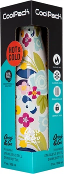 Термобутылка CoolPack Flower Me металлическая 500 мл (Z04740)
