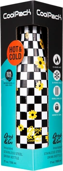 Термобутылка CoolPack Chess Flow металлическая 500 мл (Z04745)