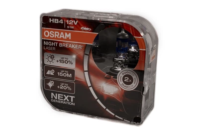 Комплект галогенових ламп Osram 9006NL HB4 Night Breaker LASER NG +150% 51W 12V P22d HardDuopet