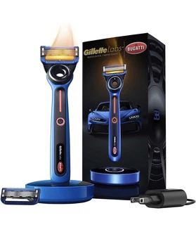 Мужская бритва с подогревом Gillette Labs Bugatti Limited Edition 1 станок 2 картриджа и зарядное устройство