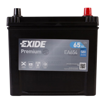 Автомобильный аккумулятор EXIDE Premium 6CT 65Ah Asia R+ EA654