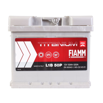Автомобильный аккумулятор FIAMM Titanium Pro 6CT 50Ah Низкий R+ L1B 50P
