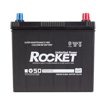 Автомобильный аккумулятор ROCKET Premium 6CT 50Ah Asia R+ 65B24LS