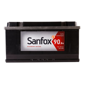 Автомобильный аккумулятор SANFOX 6CT 90Ah Низкий R+
