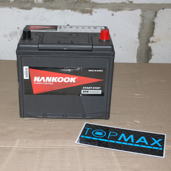 Автомобильный аккумулятор HANKOOK EFB 6CT 65Ah Asia R+ 90D23L