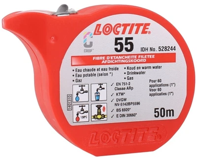 Ущільнююча нитка Loctite 55 для різьби і труб 50 м
