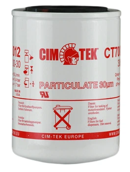 Фільтр тонкої очистки палива CIM-TEK 300-30 зі ступенем фільтрації 30 мікрон та пропускною здатністю до 50 л/хв.