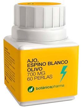 Дієтична добавка Botanica Pharma Hawthorn + Olive Garlic 60 перлин (8435045201655)